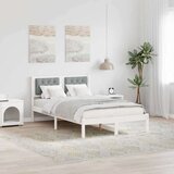  Konstrukcija postelje Svetlo siva 120 x 200 cm blago, (5000084144) | Shoptok.si