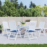  Jastuci za vrtne stolice 6 kom plavi 50 x 50 x 4 cm od tkanine | shoptok.hr
