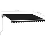  Samostojeća automatska tenda 350 x 250 cm antracit | shoptok.hr