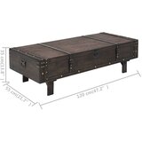  Stolić za kavu od šperploča vintage stil 120x55x35 cm | shoptok.hr