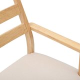  Blagovaonske stolice s jastucima 2 kom. Puno drvo Guma | Shoptok.si
