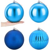  Set božićnih kuglica XXL 4 kom. Plava Ø 20 cm Plastika | shoptok.hr