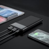 Hoco prenosna baterija J72 powerbank 10000 mAh 2x USB črn | Shoptok.si