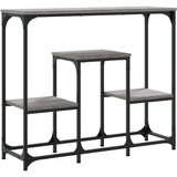  Konzolni stol siva boja hrasta 89 5x28x76 cm konstruirano drvo | shoptok.hr