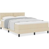  Krevet s čeličnom podlogom i madracem bež 160x200 cm tkanina | shoptok.hr