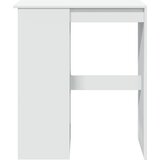  Barski stol s držačima bijeli 90 x 47,5 x 103,5 cm drveni | shoptok.hr