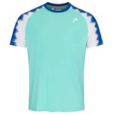 Head Topspin T-Shirt Men Turquiose/Print Vision 2XL Teniška majica | Shoptok.si