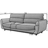 ELTAP Bež sklopiva/s prostorom za odlaganje sofa od šenila 236 cm Silva – | shoptok.hr