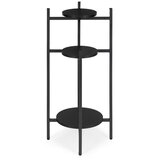 ModernHome metalni stalak za cvijeće trokatni, crni | shoptok.hr