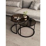 Hanah home Milas set klub stolova, crna / dimljeno staklo | Eponuda.com