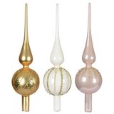Novogodišnja dekoracija - treetopper glass 31cm 170239 - green/rose/gold - kmg ( 044526 )  Novogodišnja dekoracija - treetopper glass 31cm 170239 - green/rose/gold - kmg ( 044526 ) Slike