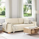 SOFA za 3 osobe Bež 220 cm Platnasta tkanina Cijene