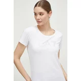 Ea7 Emporio Armani Kratka majica ženski, bela barva