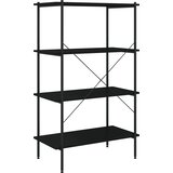Police s 4 razine crne 80 x 40 x 130 cm | Eponuda.com