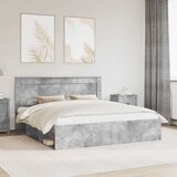  Konstrukcija postelje Beton 180 x 200 cm Masivno borovo les, (5000103753) | Shoptok.si
