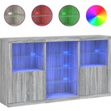  The Living Store Komoda z LED lučkami siva sonoma 181,5x37x100 cm - Komoda, (21442503) | Shoptok.si