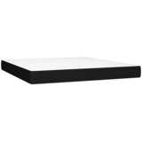  Krevet s oprugama i madracem crni 160x200 cm od tkanine | shoptok.hr
