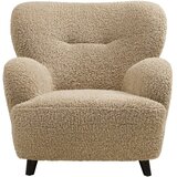 House Nordic Svjetlo smeđa fotelja od bouclé tkanine Lunaro – | shoptok.hr