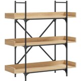  The Living Store Knjižna omara 3-nadstropna sonoma hrast 100x33x108,5cm inž. les - Knjižna Omara, (21444233) | Shoptok.si