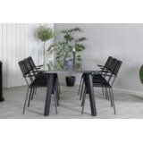 Venture Home Paola pravokutni vrtni blagovaonski stol 200 × 100 cm, crni | shoptok.hr