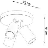  Sollux SL.1015 - Spot svetiljka RING 3xGU10/10W/230V bela | Eponuda.com