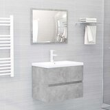  Set kupaonskog namještaja od iverice siva boja betona | shoptok.hr