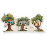 Little Nice Things Zeleni otroški stenski obešalnik Tree House - Little Nice Things