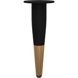  Noge namještaja 2 pcs Crna i zlatna Ø 40 x 98 mm Željezo | shoptok.hr