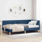  Kotni okvir postelje z matrico Drugo 2 pcs Modra blago, (5000123304) | Shoptok.si