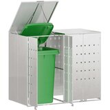  Skladištenje kanti za 3 kante Srebrno 340 x 77.5 x 115.5 cm | Eponuda.com