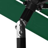  Suncobran s 3 razine i aluminijskom šipkom zeleni 2 5 m | shoptok.hr