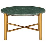 Maison Chic Klubska mizica - kavna mizica - Nizka mizica zelena 60x60x35 cm kamen z marmorno teksturo, (21752030) Cene
