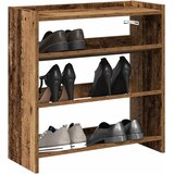  Stalak za cipele boja staro drvo 60x25x62 cm konstruirano drvo | shoptok.hr