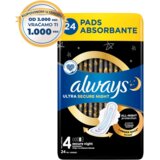 Always Ultra higijenski ulošci s krilcima, Secure Night (Veličina 4), 24 komada Cijene