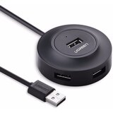 Ugreen USB 2.0 4 port HUB ČRN 1M - box Cene