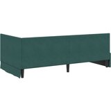 vidaXL Kutni okvir kreveta Tamnozelena 100 x 200 cm Baršun | shoptok.hr