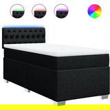  The Living Store Box spring postelja z vzmetnico črna 90x200 cm blago - Box Spring Postelja, (21496806) | Shoptok.si