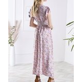 Resti Pink women's floral midi dress - Clothing | Shoptok.si
