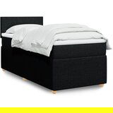 Maison Chic Box spring postelja - Vzmetna postelja z vzmetnico črna 80x200 cm blago SL23142, (21880517) | Shoptok.si