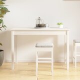  Blagovaonski stol bijeli 110 x 55 x 75 cm od masivne borovine | Eponuda.ba
