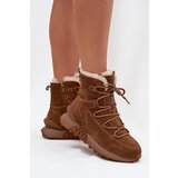 Big Star Women's Suede Snow Boots With Fur Cene