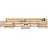 vidaXL 9-dijelni set vrtnih sofa od masivne borovine Cijene