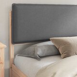  Krevetni okvir s tapiciranim uzglavljem Tamno siva 180 x 200 cm | shoptok.hr