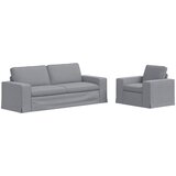  Set sofe 2 pcs Svijetlo siva 222 x 80 x 82 cm tkanina | shoptok.hr