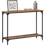  Konzolna stolica s policom Staro drvo 101 x 30.5 x 75 cm | shoptok.hr