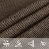  Jedro za zaštitu od sunca 160 g/m² smeđe 2 5 x 5 m HDPE | shoptok.hr