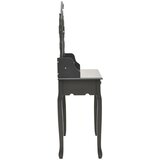  Toaletni stolić sa stolcem sivi 75x69x140 cm od drva paulovnije | shoptok.hr