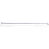 Pregrada za tuš s policom krom 115x195 cm staklo ESG i aluminij | shoptok.hr
