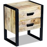vidaXL Stranska Mizica z 2 Predaloma Masiven Les Akacije 43x33x51 cm | Shoptok.si