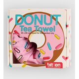 bitten Donut Tea Kitchen Towel multicolor | Shoptok.si